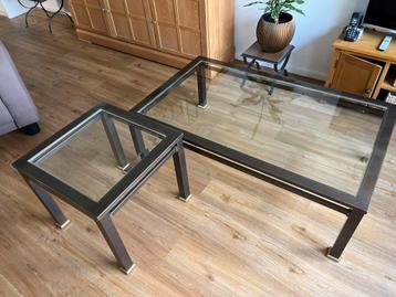 Glazen salontafel set beschikbaar voor biedingen