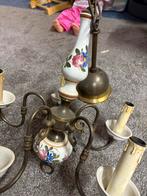 Boerenbont hanglamp/kroonluchter, Huis en Inrichting, Lampen | Kroonluchters, Ophalen, Zo goed als nieuw