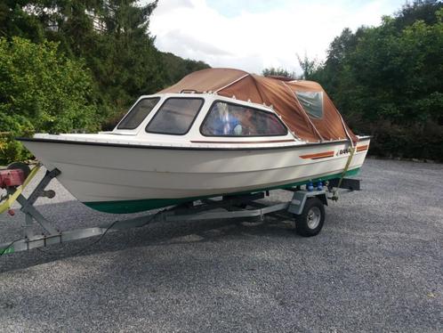 Noorse toer- vis boot van het merk Rana met motor en trailer, Watersport en Boten, Vis- en Consoleboten, Gebruikt, 10 tot 30 pk