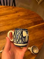 Marokkaanse Espresso Mokken - Handgeschilderd, Antiek en Kunst, Antiek | Keramiek en Aardewerk, Ophalen of Verzenden
