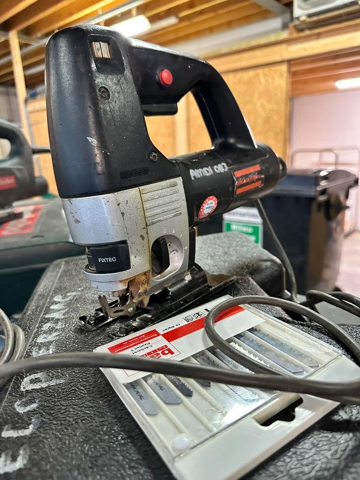 decoupeerzaag, Doe-het-zelf en Verbouw, Gereedschap | Zaagmachines, Zo goed als nieuw, Decoupeerzaag, Minder dan 600 watt, 30 tot 70 mm