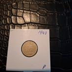 Zilveren 25 Cent 1943 P Wilhelmina, Ophalen of Verzenden