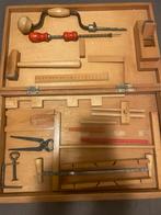 Vintage Timmergereedschap Set in Houten Kist, Antiek en Kunst, Antiek | Gereedschap en Instrumenten, Ophalen