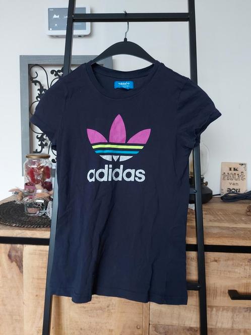 Adidas shirt zwart rose maat 36, Kleding | Dames, T-shirts, Zo goed als nieuw, Maat 36 (S), Zwart, Korte mouw, Ophalen of Verzenden