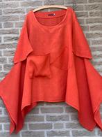 Zomer Linnen tuniek, Made in Italy, Nieuw, Verzenden, Nieuw, Maat 46/48 (XL) of groter, Oranje