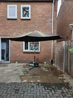 zweefparasol op poot voor tafel, Tuin en Terras, Parasols, Ophalen, Gebruikt, Kantelbaar, Zweefparasol