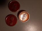 Old school BMX buttons 3 stuks - reflecterend vintage retro, Ophalen of Verzenden, Zo goed als nieuw, Sport, Button