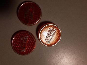 Old school BMX buttons 3 stuks - reflecterend vintage retro beschikbaar voor biedingen