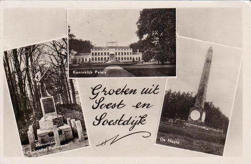 00163 - Soest Soestdijk - 3 luik Groeten uit ..., Verzamelen, Ansichtkaarten | Nederland, Ongelopen, Utrecht, 1940 tot 1960, Verzenden