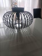 Zwarte metalen plafonnière, Huis en Inrichting, Lampen | Hanglampen, Ophalen, Zo goed als nieuw, Minder dan 50 cm