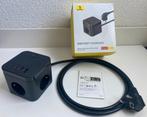 Baseus 30W USB-A/-C Universele stekkerkubus(BPS30-3E,7 in 1), Computers en Software, Laptop-opladers, Ophalen of Verzenden, Zo goed als nieuw