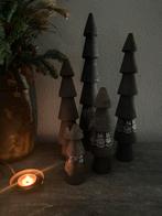 Set Houten kerstbomen met ketting, Diversen, Kerst, Ophalen of Verzenden, Nieuw