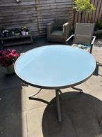 Tuintafel rond, glas, ronde tafel, buiten, Rond, Gebruikt, Ophalen, Aluminium