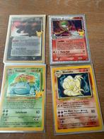 4 zeldzame Pokemon kaarten van 25 jaar celebration, Ophalen, Nieuw, Meerdere kaarten, Foil