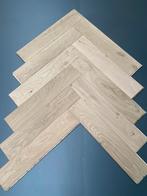 Eiken houten vloer visgraat noestarm €54 inc btw 12x60, Parket, Nieuw, Ophalen of Verzenden, 10 tot 30 cm