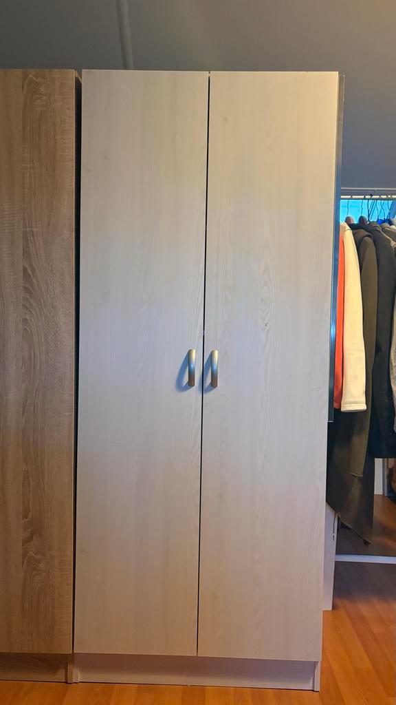 Kledingkast met hangruimte en planken, Huis en Inrichting, Kasten | Kledingkasten, Gebruikt, 150 tot 200 cm, 50 tot 100 cm, 50 tot 75 cm