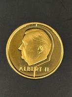 1994 1 Franc Albert II Gouden Proof Replica - Zeldzaam!, Postzegels en Munten, Losse munt, Goud, Goud, Ophalen of Verzenden