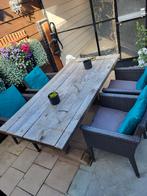 Antieke tafel met stoelen - compleet!, Ophalen of Verzenden