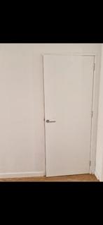 Deur 83 cm breed 209 cm  hoog 4 cm dik, Doe-het-zelf en Verbouw, Deuren en Horren, Ophalen, 80 tot 100 cm, Binnendeur, Zo goed als nieuw