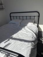 Spijlen bed zwart, Ophalen, Zwart, Tweepersoons, Zo goed als nieuw