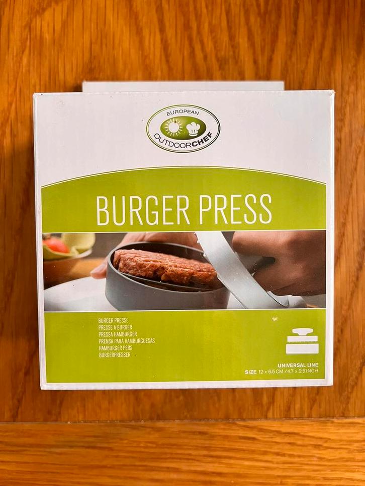 Nieuw Outdoorchef hamburgerpress- zelf hamburgers te maken, Tuin en Terras, Barbecue-accessoires, Nieuw, Ophalen