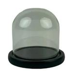 Glazen stolp op zwarte ronde voet - verschillende formaten, -, -, Nieuw, Ophalen of Verzenden