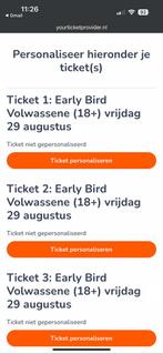 CuliNESSE 2025 - 4 tickets vrijdag 29 augustus + 40 munten, Tickets en Kaartjes, Twee personen