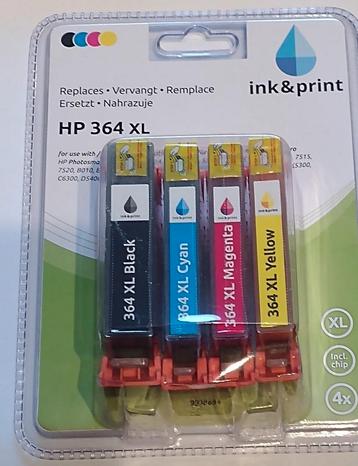  nieuwe HP 364 XL cartridges merk Ink & print beschikbaar voor biedingen