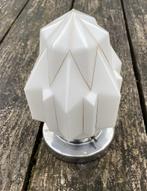 Leuke Plafondlamp ( vintage retro art deco Wolkenkrabber ), Ophalen of Verzenden, Gebruikt, Glas, Vintage art deco