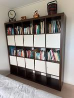 Ikea donker bruine expedit / Kallax 5x5 vakken, Huis en Inrichting, Ophalen, 150 tot 200 cm, Zo goed als nieuw, 150 tot 200 cm