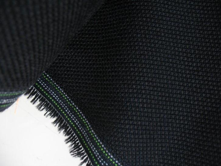 Kvadrat Steelcut Trio 3 195; zwart+bruin; 2,4 mtr meubelstof, Hobby en Vrije tijd, Stoffen en Lappen, Nieuw, Wol, 120 cm of meer