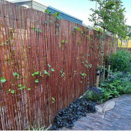 Wilgenmat op rol 2 meter hoog/3 meter lang!!, Tuin en Terras, Tuinschermen, Nieuw, Hout, 200 cm of meer, 200 cm of meer, Ophalen