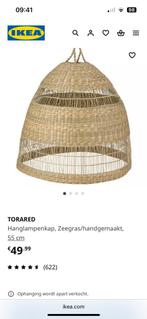 Torared zeegras lampenkap zgan, Huis en Inrichting, Lampen | Hanglampen, Ophalen, Overige materialen, 50 tot 75 cm, Boho ibiza