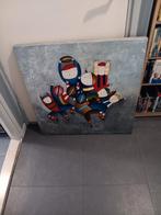 Kleurrijk schilderij met spelende kinderen, Ophalen of Verzenden