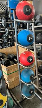 Lifefitness ballen 1-2-2-2-5 kg incl bal rek, Ophalen, Ballen rek, Gebruikt, Lifefitness