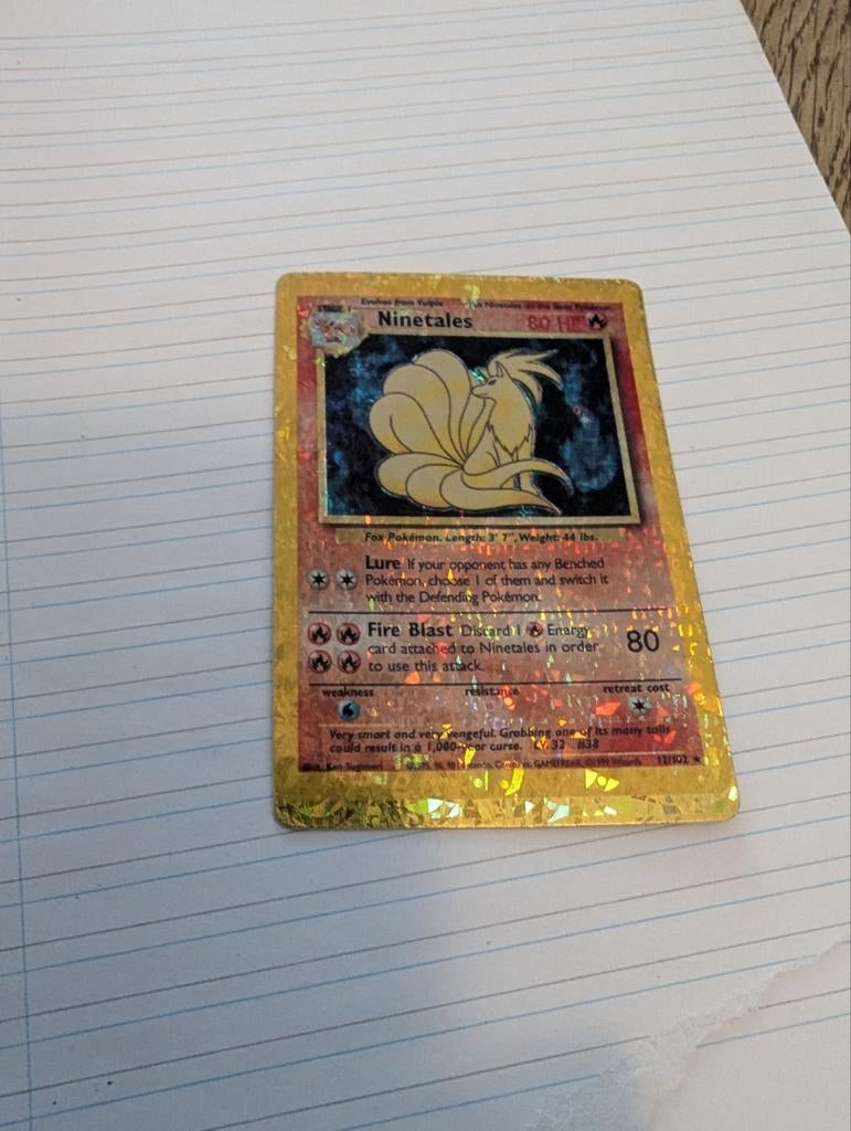 Pokemon Ninetales, Ophalen of Verzenden, Zo goed als nieuw, Meerdere kaarten