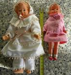 CELLULOID POPJE 2 ST. - TWEE OUDE POPPETJES, Ophalen of Verzenden, Gebruikt, Pop