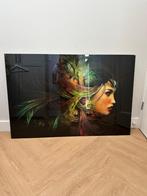 Kunstfoto op glas – 80 x 120 cm, Ophalen, Gebruikt, 100 tot 125 cm, Foto of Poster