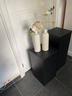 Zuilen, mdf mat zwart met hoeken in verstek, 100/30/30 cm, Huis en Inrichting, Woonaccessoires | Zuilen en Pilaren, Ophalen, Nieuw