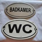 Oud, emaille en ijzer wc/ badkamer, Antiek en Kunst, Ophalen of Verzenden