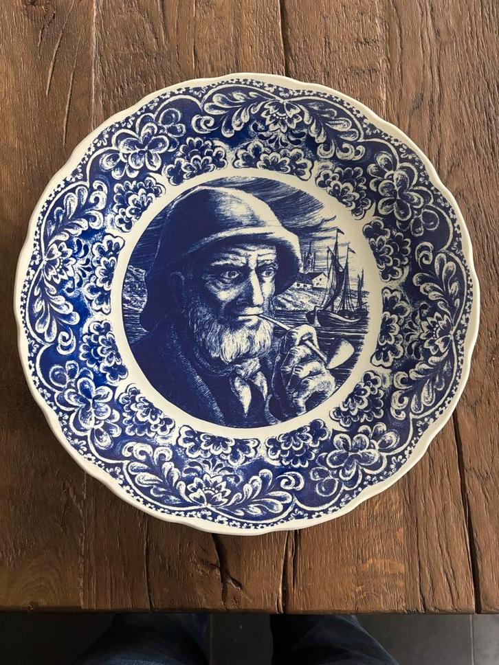 Boch Belgium Wandbord - 40 cm, Antiek en Kunst, Antiek | Wandborden en Tegels, Ophalen of Verzenden