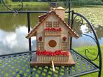Leuk en origineel, groot Vogelhuisje, Vogelvilla, rood bruin, Tuin en Terras, Ophalen of Verzenden, Nieuw