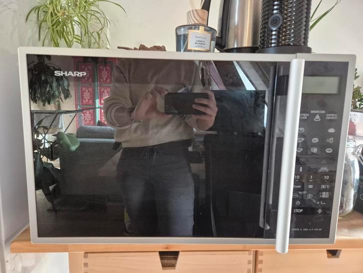 Sharp combi oven R-961(IN)W (ovendeel defect), Witgoed en Apparatuur, Magnetrons, Niet werkend, Vrijstaand, Combimagnetron, 45 tot 60 cm