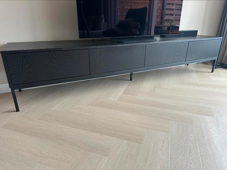 Tv-meubel “Diamond” zwart zen lifestyle, Huis en Inrichting, Kasten | Televisiemeubels, Zo goed als nieuw, Minder dan 100 cm, 25 tot 50 cm