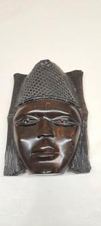 Houten Afrikaans Masker Wanddecoratie, Ophalen of Verzenden
