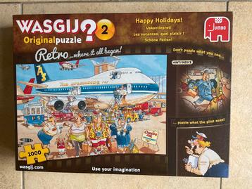 Retro puzzel 1000 stukjes Wasgij “Happy Hollidays” beschikbaar voor biedingen