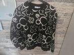 Zwarte Mickey mouse trui Maat L, Primark, Zwart, Maat 42/44 (L), Onbekend