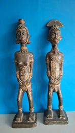 Twee bronzen beelden Congo Afrika- brons-, Ophalen of Verzenden