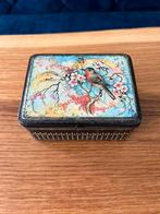 Leuk vintage blikje met vogel / roodborstje, Ophalen of Verzenden, Zo goed als nieuw, Overige, Overige merken