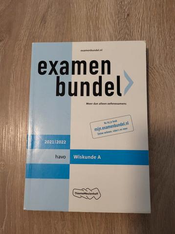 Examenbundel 2021/2022 wiskunde A havo